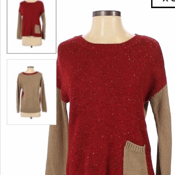 Cute DOLLED UP by FANG Colorblock SWEATER S - Picture 8 of 10